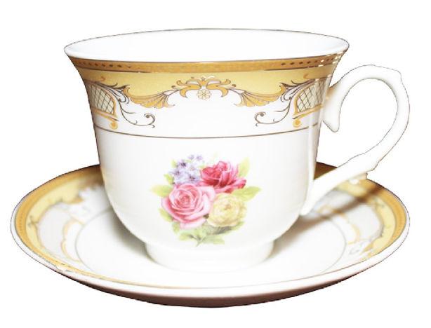 Romantic Rose Wholesale Tea Cups and Saucers