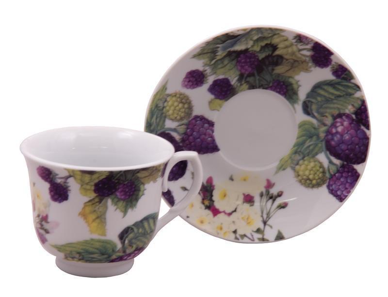 Purple Raspberry Discount Tea Cups and Saucers Case of 24 Cheap Priced for Events - Roses And Teacups