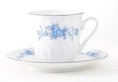 Royal Rose Set of 6 Bulk Discount Porcelain Teacups and Saucers include 6 Tea Cups and 6 Saucers - Roses And Teacups